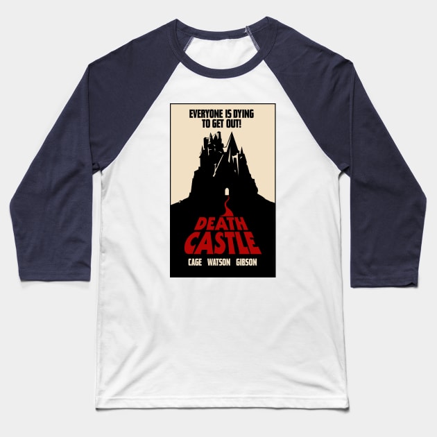 DEATH CASTLE Baseball T-Shirt by Davenpoe